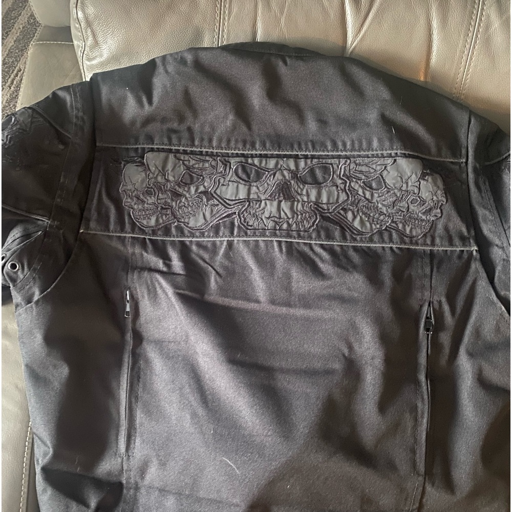 Motorcycle style jacket.